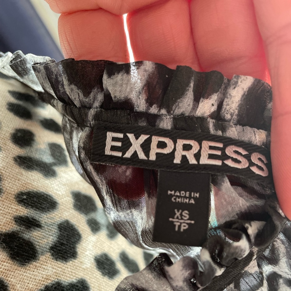 Express see through, printed shirt